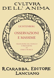 Cover of: Osservazioni E massime by 