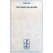 Cover of: Une langue sans qualité