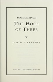Cover of: The book of three