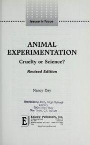 Cover of: Animal experimentation by Nancy Day
