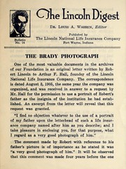 Cover of: The Brady photograph by Louis Austin Warren