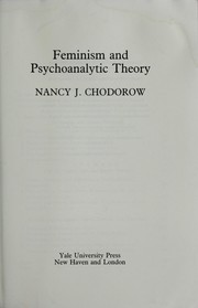 Feminism and psychoanalytic theory by Nancy J. Chodorow