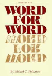 Cover of: Word for word by Edward C. Pinkerton