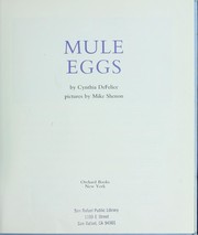 Cover of: Mule eggs by Cynthia C. DeFelice