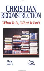 Cover of: Christian reconstruction by Gary North
