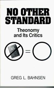 Cover of: No other standard: theonomy and its critics
