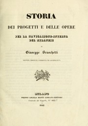 Cover of: Storia dei progetti e delle opere per la navigazione-interna del Milanese