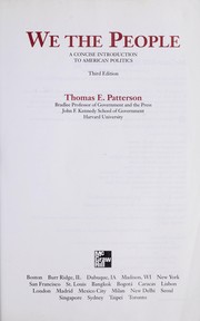 Cover of: We the people by Thomas E. Patterson