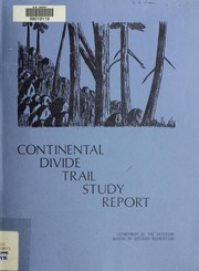 Cover of: Continental Divide National Scenic Trail report