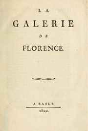 Cover of: La galerie de Florence