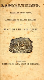 Cover of: Latréaumont: drama en cinco actos