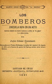 Cover of: Los bomberos: zarzuela bufa en un acto