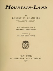Cover of: Mountain-land by Robert W. Chambers