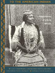 Cover of: To the American Indian: reminiscences of a Yurok woman
