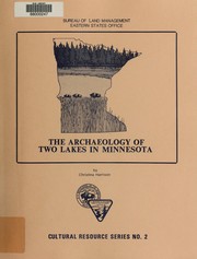 Cover of: The archaeology of two lakes in Minnesota