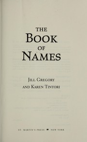 Cover of: The Book of Names by Jill Gregory