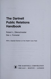 Cover of: Dartnell Public Relations Handbook