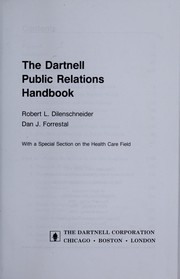 Cover of: Dartnell Public Relations Handbook by Robert L. Dilenschneider, Dan J. Forrestal, Richard W.  Dartnell Public Relations Handbook Darrow