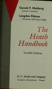 Cover of: The Heath handbook