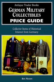 Cover of: German military collectibles price guide by Ron Manion