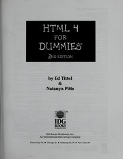 Cover of: HTML 4 for dummies by Ed Tittel