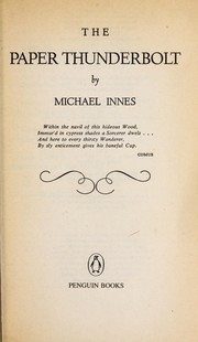 Cover of: The paper thunderbolt by Michael Innes