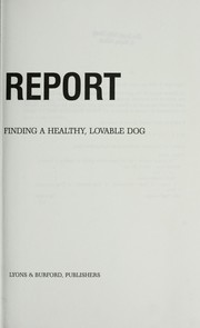 Cover of: The puppy report by Larry Shook