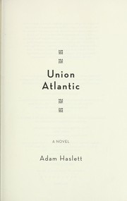 Cover of: First Atlantic by Adam Haslett