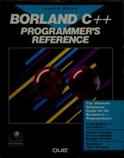 Cover of: Borland C++ programmer's reference by James McCord