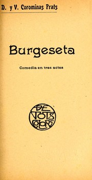 Cover of: Burgeseta: comedia en tres actes