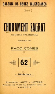 Cover of: Churament sagrat: boseto dramátic en un acte y en prosa