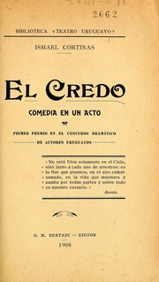 Cover of: El credo: comedia en un acto