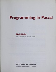 Cover of: Programming in Pascal