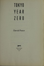Cover of: Tokyo year zero | David Peace