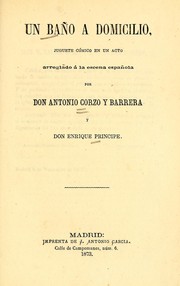 Cover of: Un baño a domicilio: juguete cómico en un acto