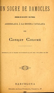 Cover of: Un sogre de Damocles: joguina en un acte y en prosa