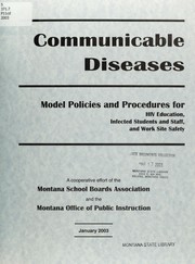 Cover of: Communicable diseases | Montana School Boards Association.
