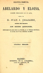 Cover of: Abelardo y Eloisa: juguete cómico-bufo en un acto