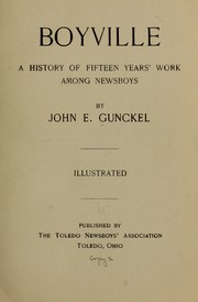 Cover of: Boyville by John Elstner Gunckel, John Elstner Gunckel