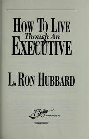 Cover of: How to live though an executive