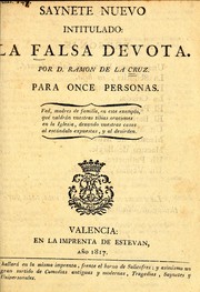 Cover of: La falsa devota by Ramón de la Cruz