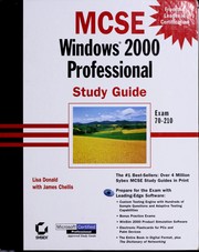 Cover of: MCSE Windows 2000 professional study guide by Lisa Donald