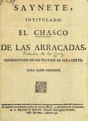 Cover of: Saynete intitulado El chasco de las arracadas