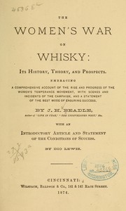 Cover of: The women's war on whisky