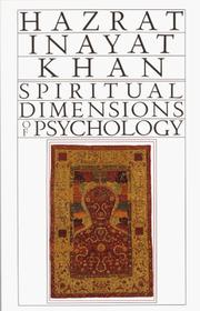Cover of: Spiritual Dimensions of Psychology (Collected Works of Hazrat Inayat Khan)