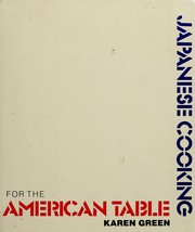 Cover of: Japanese cooking for the American table