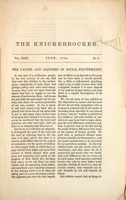 Cover of: The knickerbocker: June, 1864