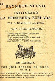 Cover of: La presumida burlada: saynete nuevo