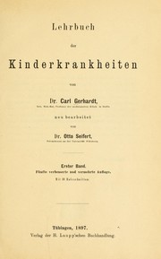 Cover of: Lehrbuch der Kinderkrankheiten ...