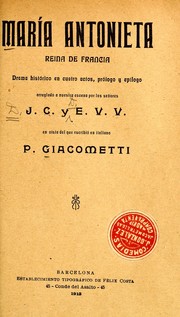 Cover of: María Antonieta, reina de Francia by Paolo Giacometti